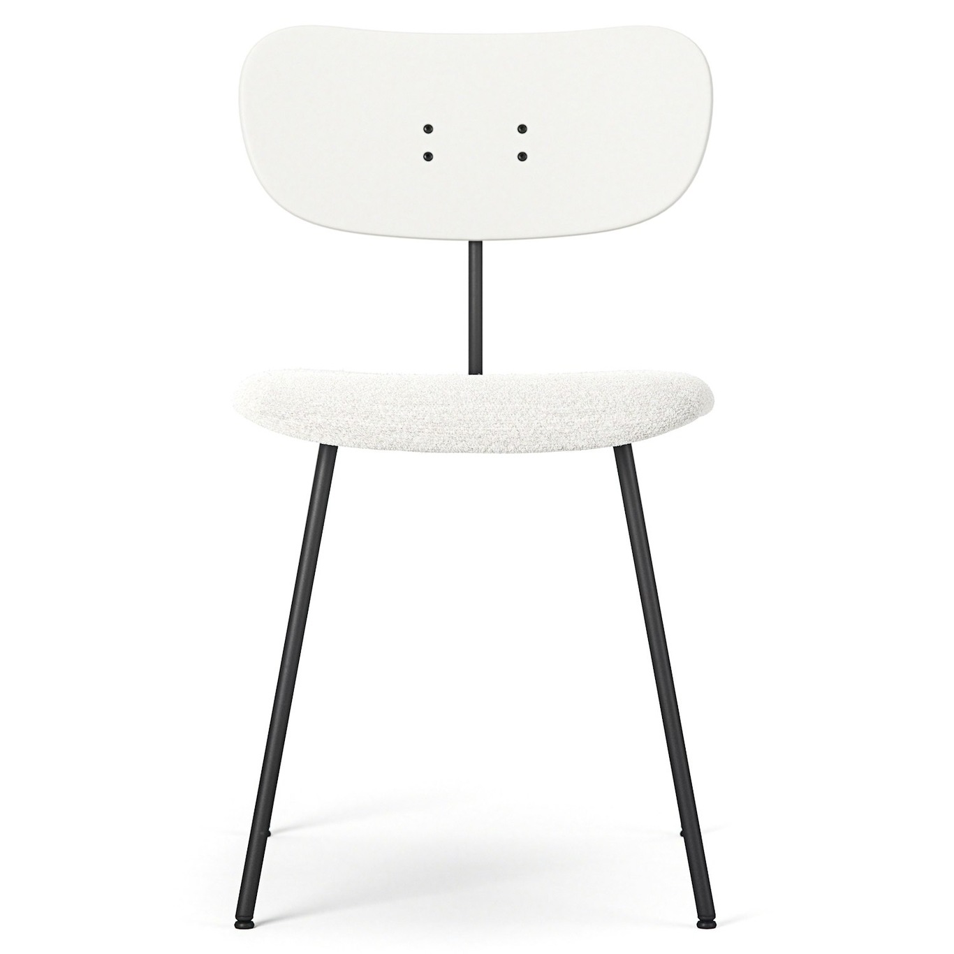 Habit Chair, White / White Bouclé / Black