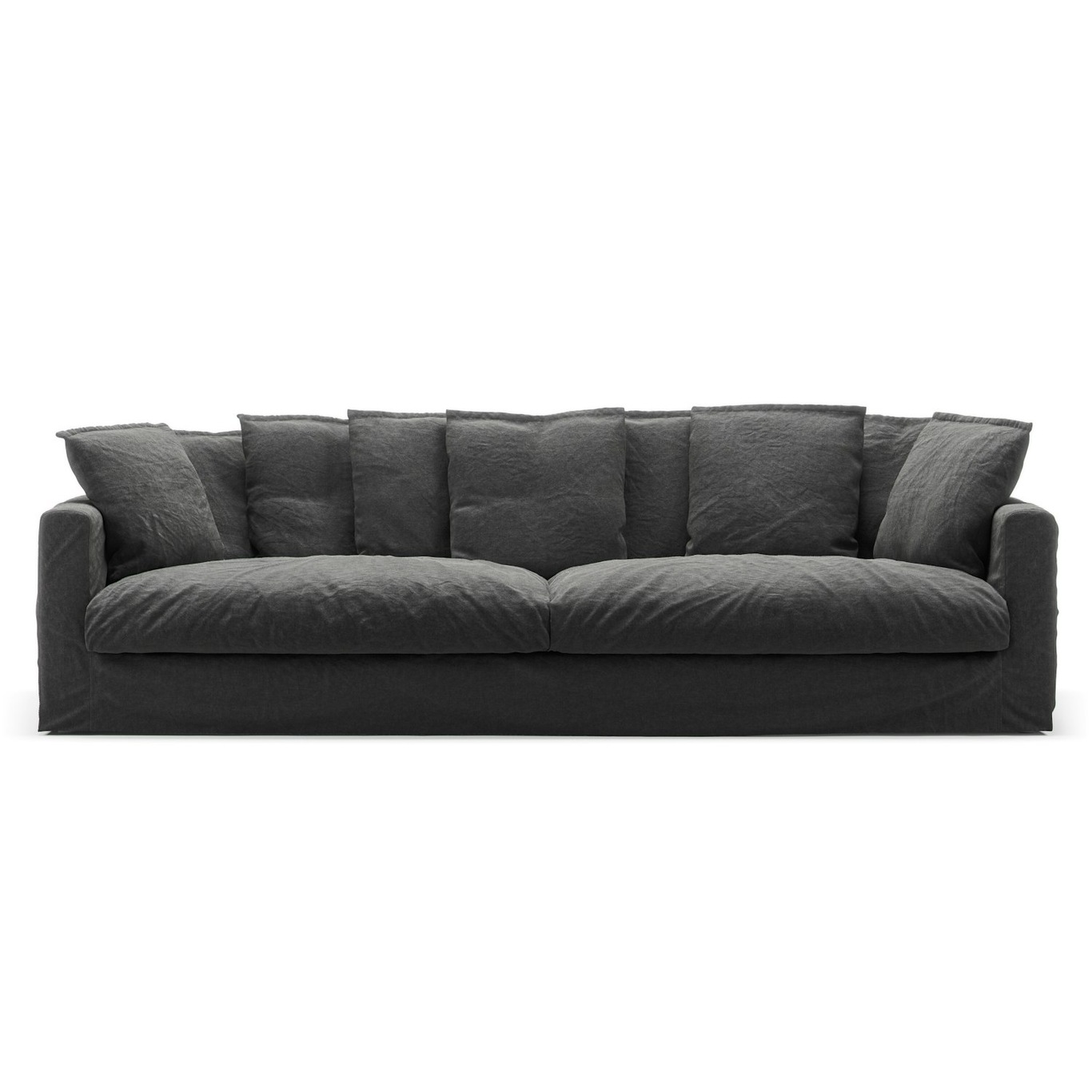 Le Grand Air Sofa 4-Seater Linen, Carbon Dust
