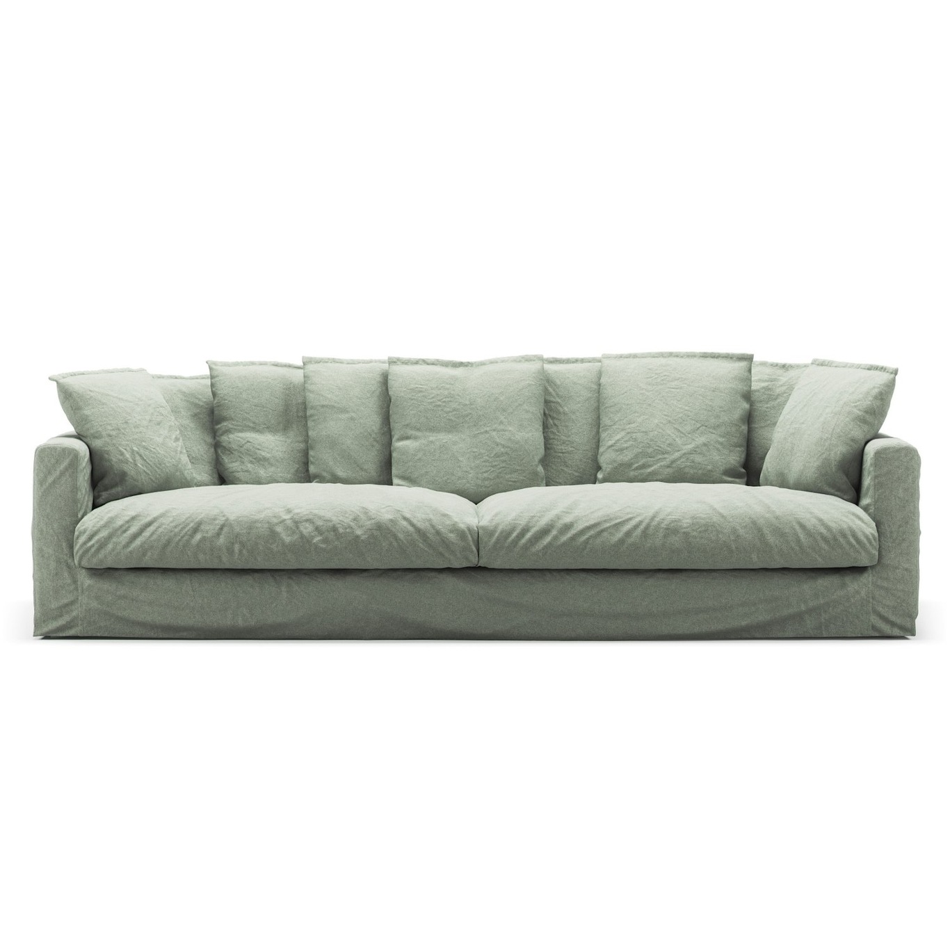 Le Grand Air Upholstery 4-Seater Linen, Green Pear