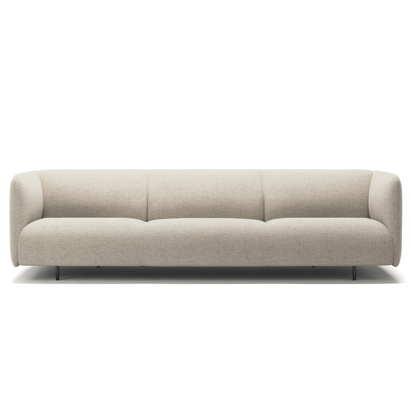 Urban 3.5-Seater Sofa Panel Woven Fabric, Beige Breeze