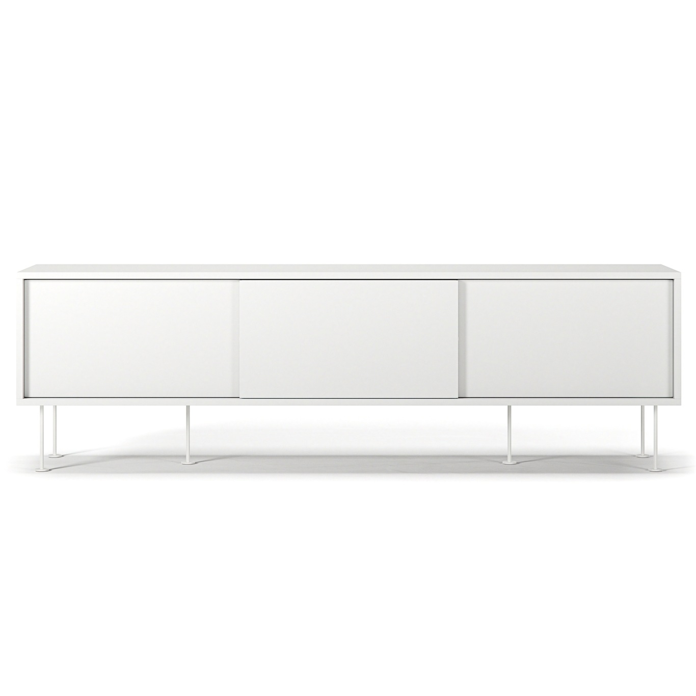 Vogue Media Bench With Legs 180 cm, White