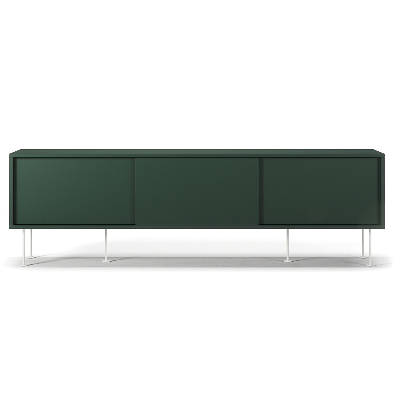 Vogue Media Bench With Legs 180 cm, Green / White