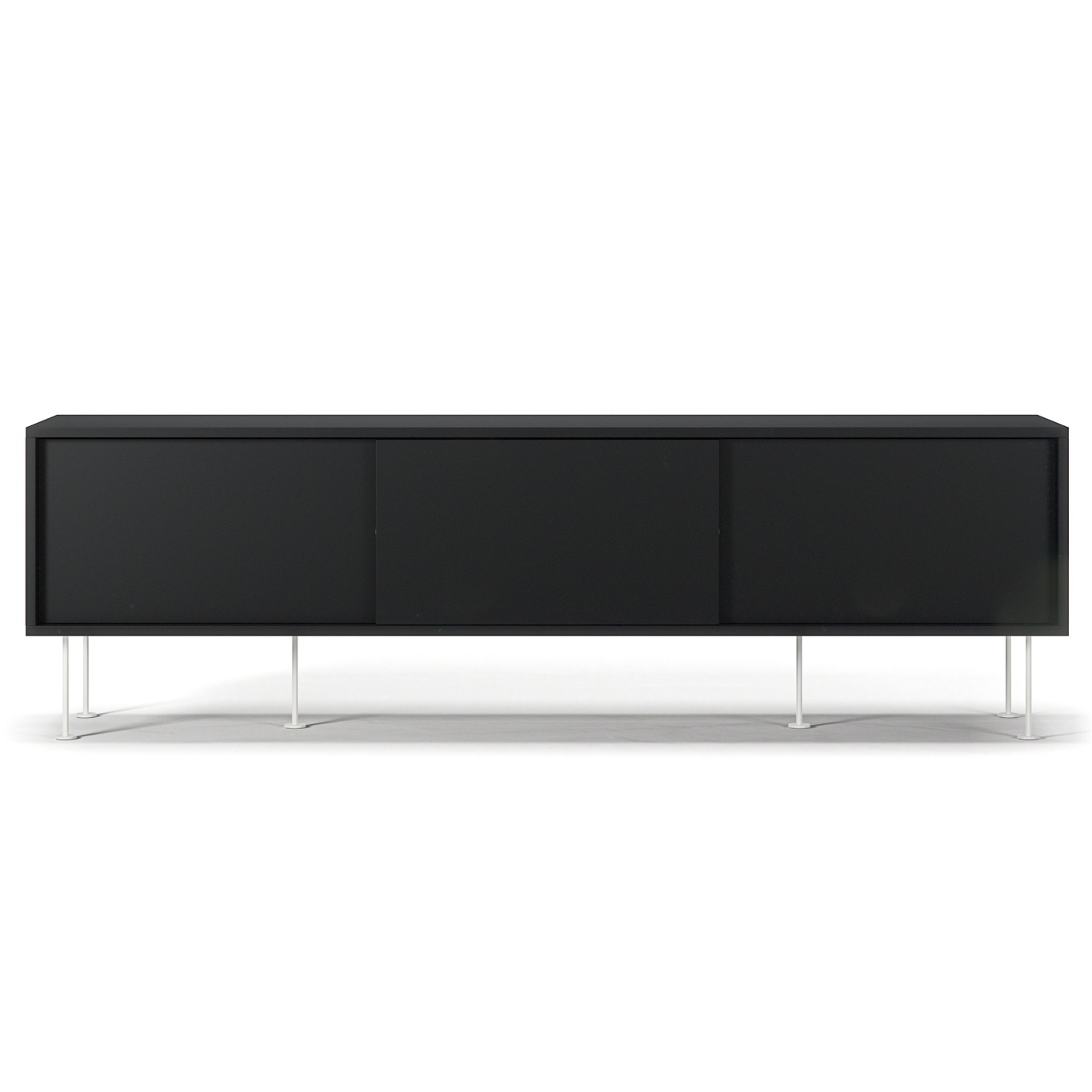 Vogue Media Bench With Legs 180 cm, Anthracite / White