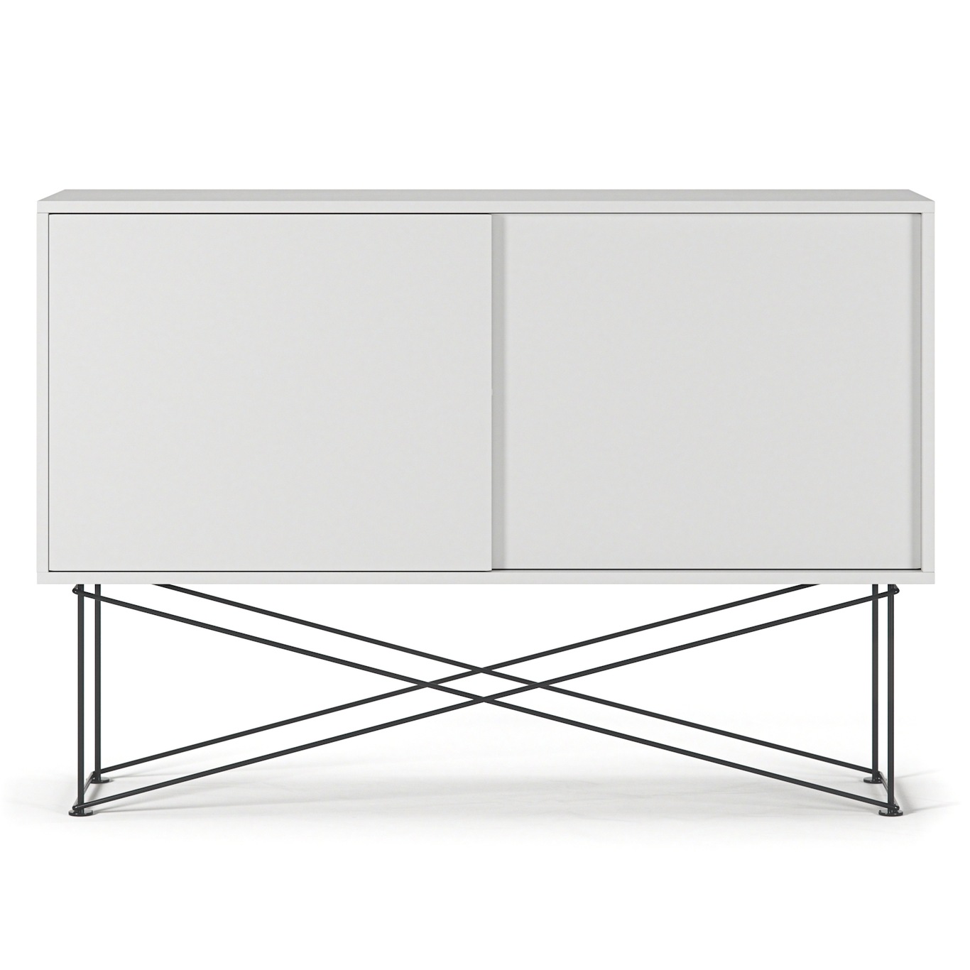 Vogue Sideboard With Stand 136 cm, White / Black