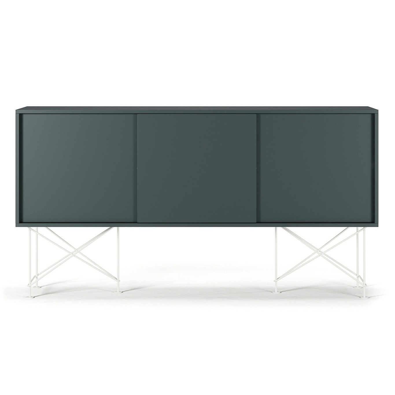 Vogue Sideboard With Stand 180 cm, Grey / White