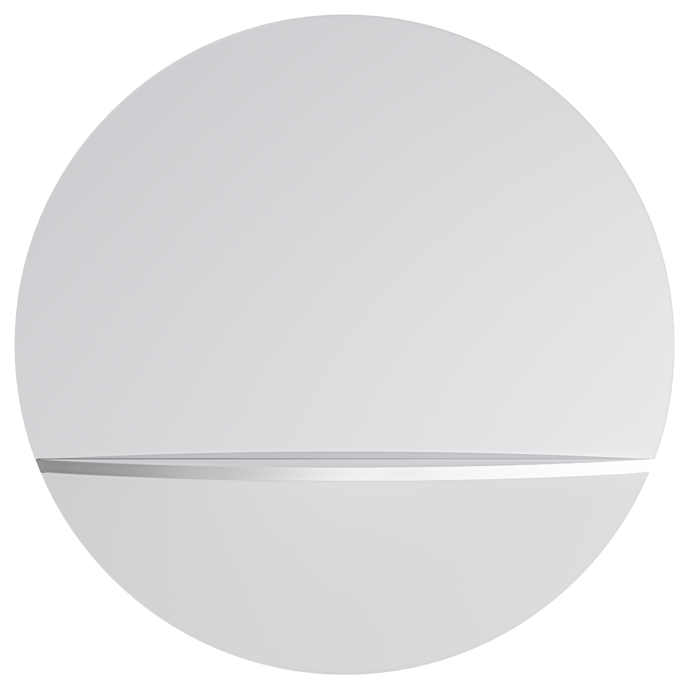 Pie A Wall Mirror, White , 60cm