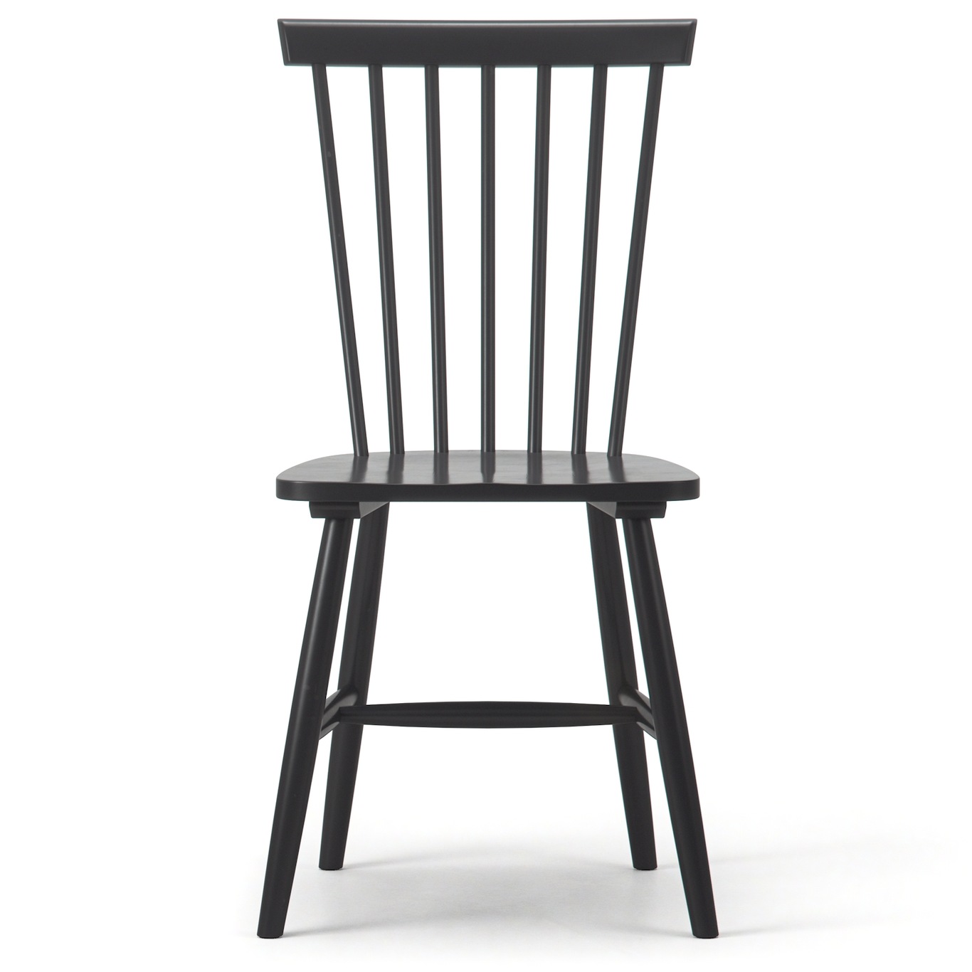 Wood H17 Windsor Chair, Black