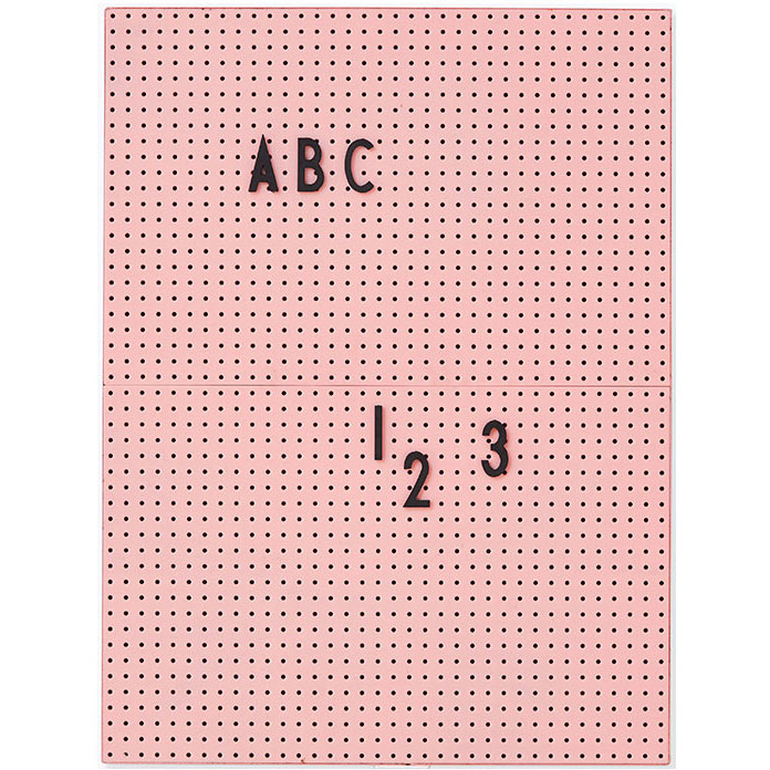Design Letters Message Board A4, Pink