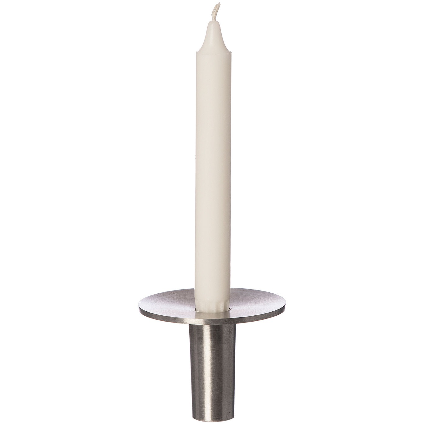Candlestick Brushed Aluminium H7 cm