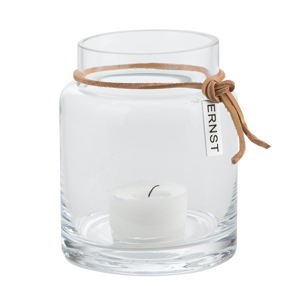 Ernst Candle Holder 10x6,5 cm, Clear