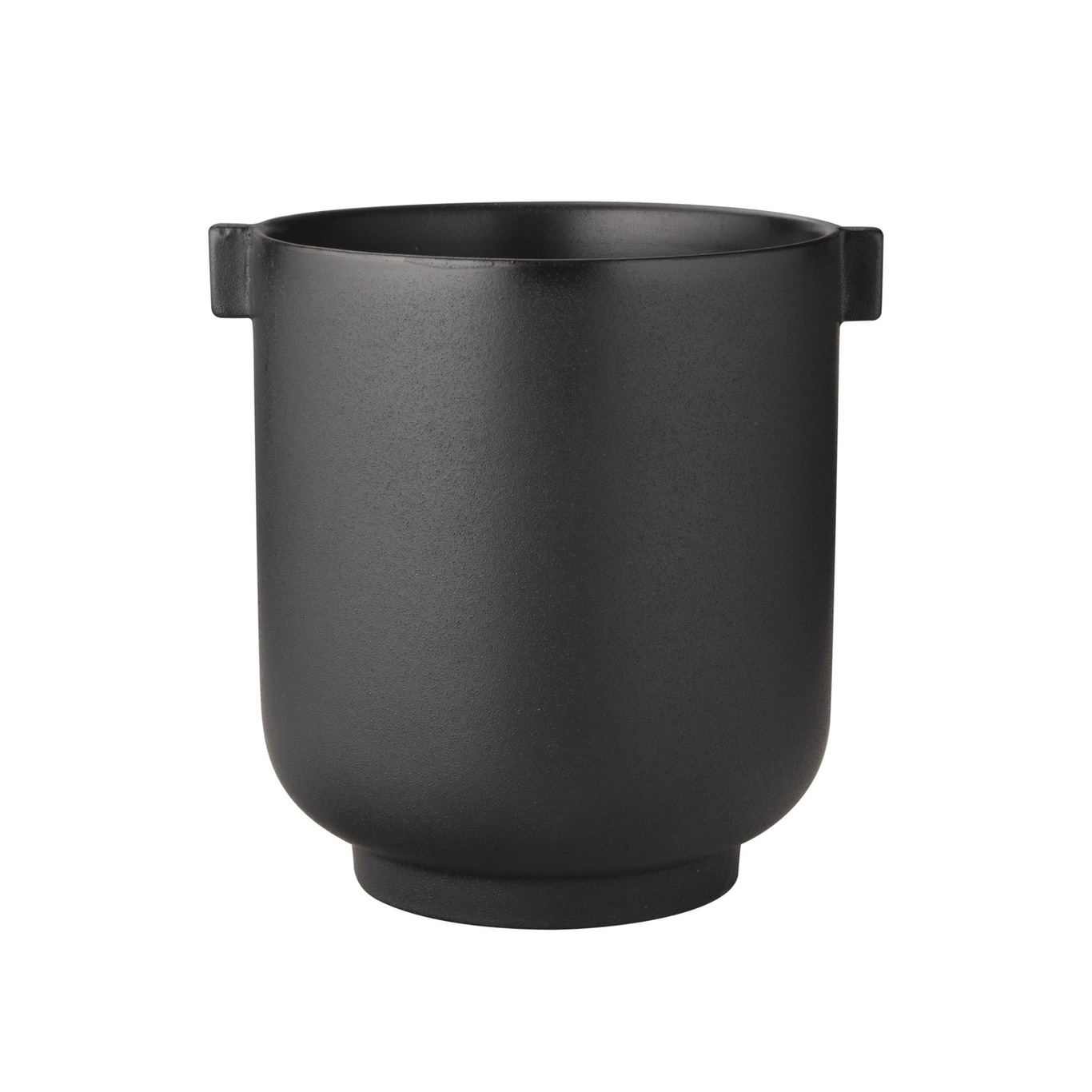 Pot With Ear H22.5 cm, Black