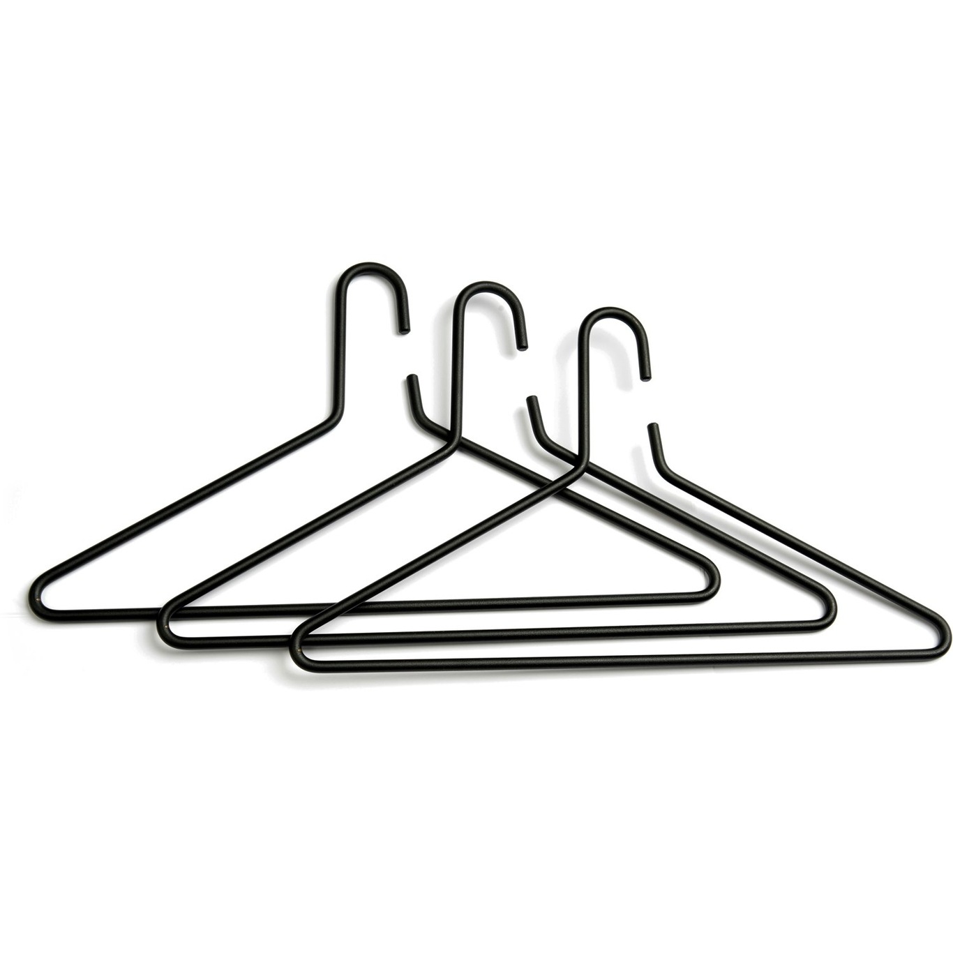 Triangle Hanger 3-pack,  black structure
