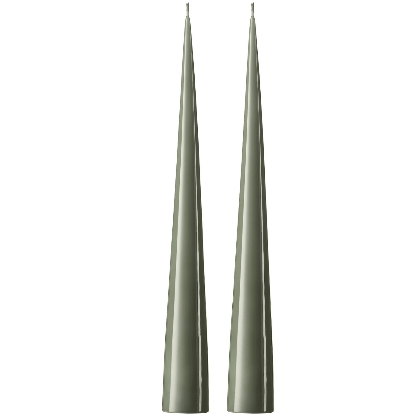 Candles 37 cm 2-pack, Green Soil