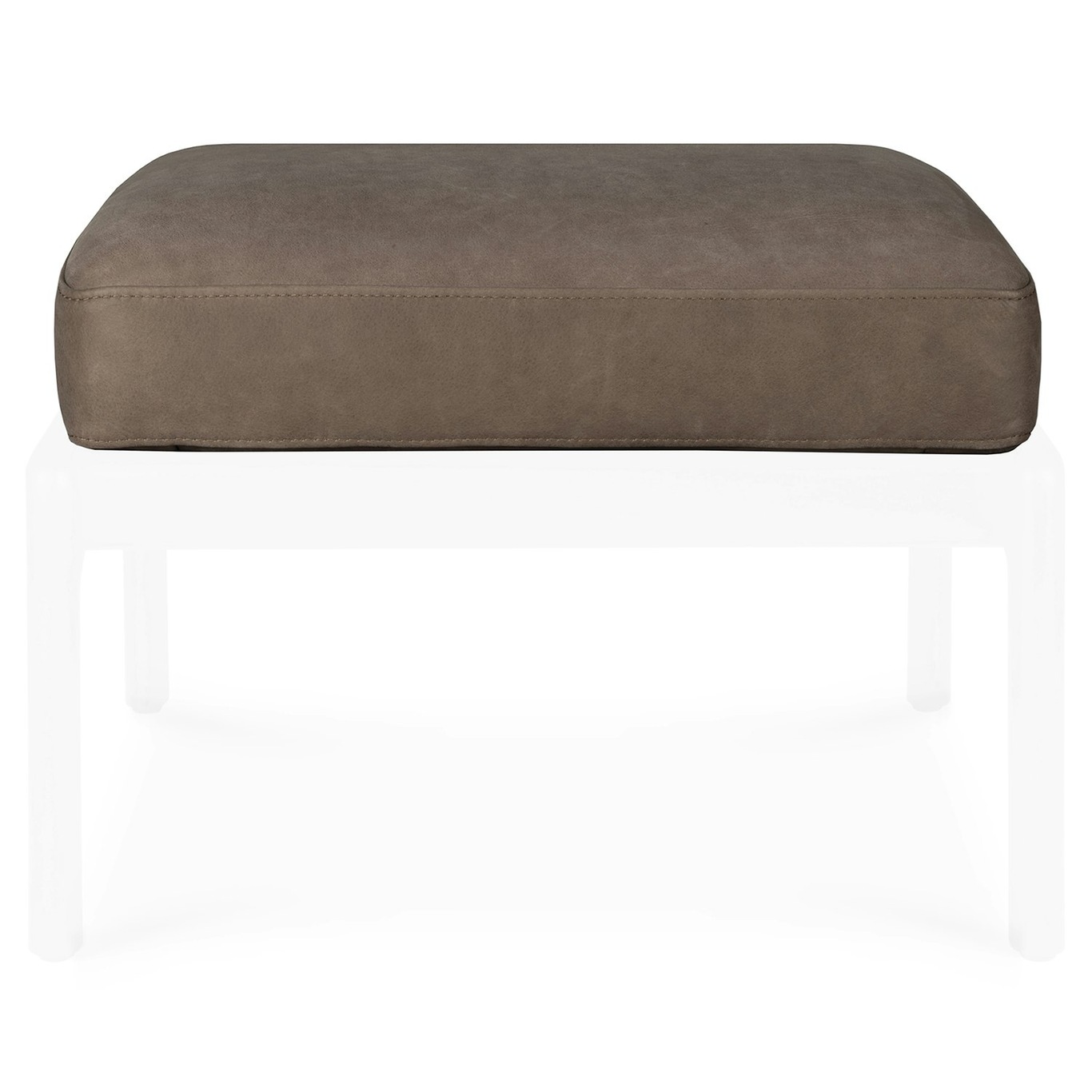 Jack Cushion For Jack Footstool, Brown Leather