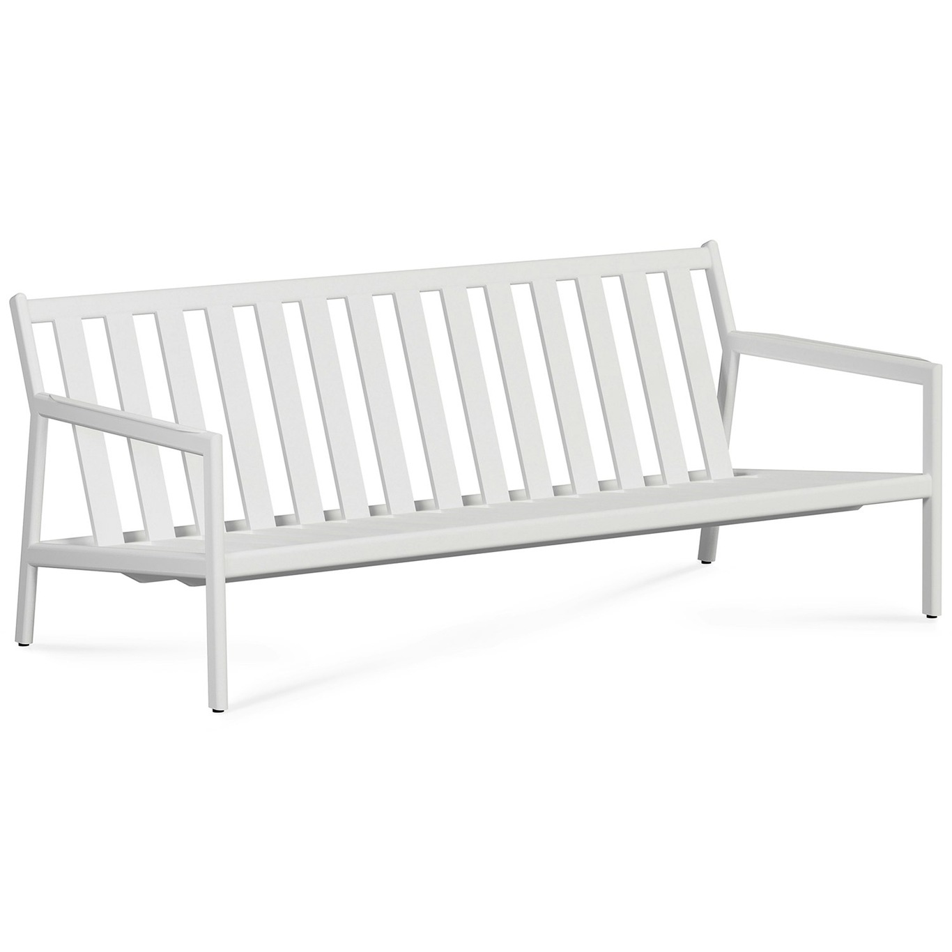 Jack Outdoor 2-Seater Sofa Aluminium, White