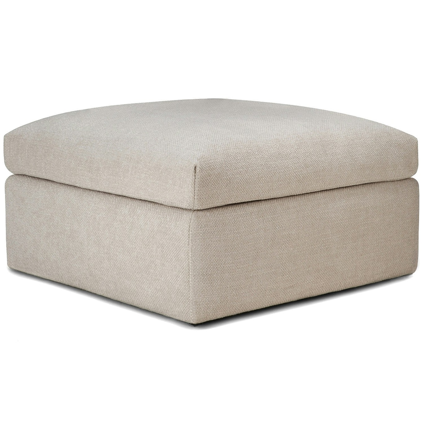 Mellow Footstool Removable Upholstery, Ivory