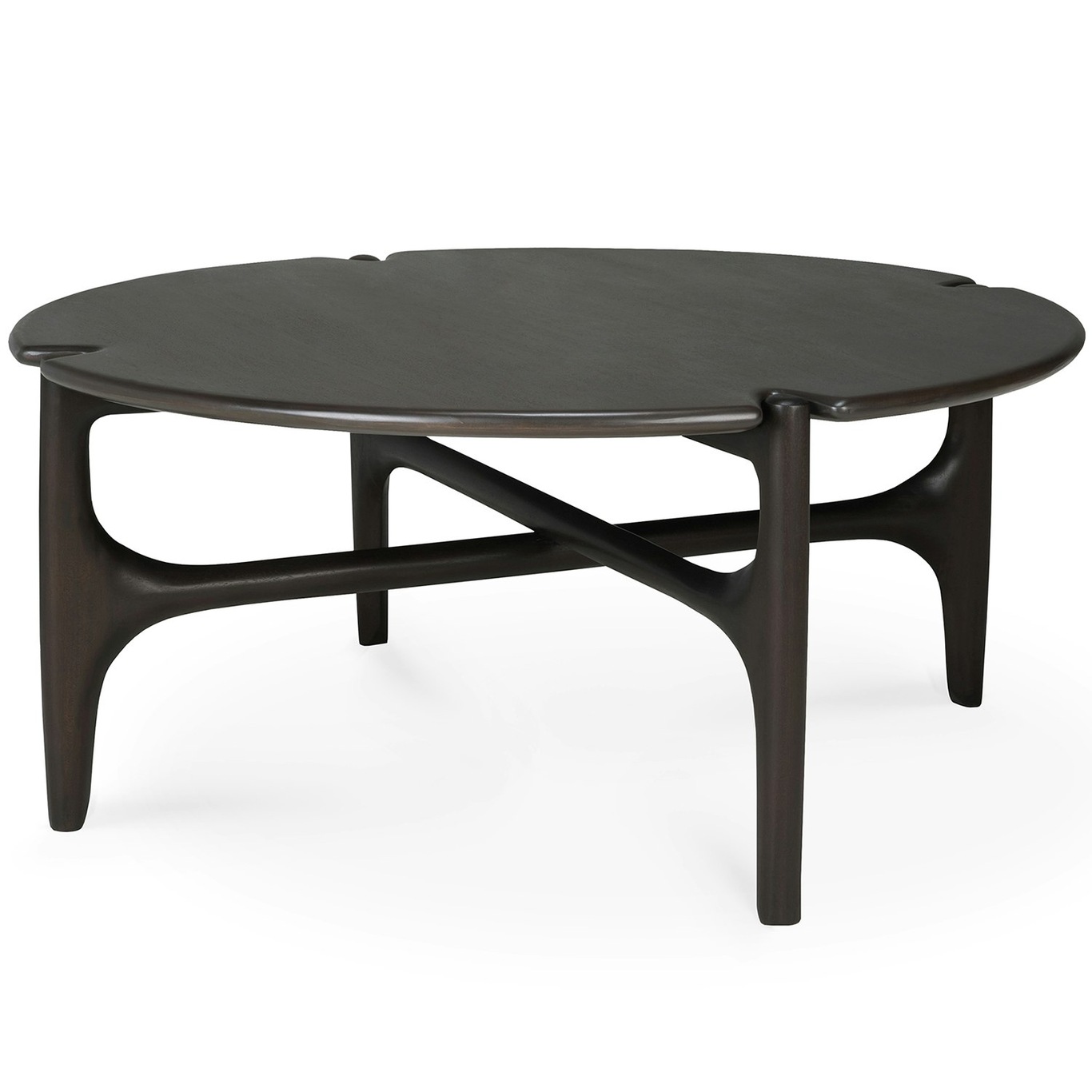 PI Coffee Table Mahogany, Ø80 cm