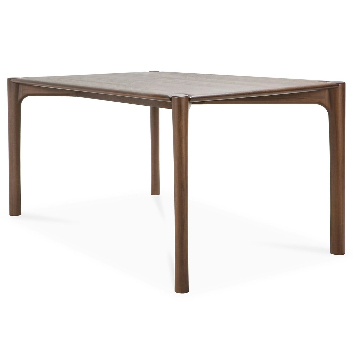 PI Dining Table Dark Stained Teak, 90x180 cm