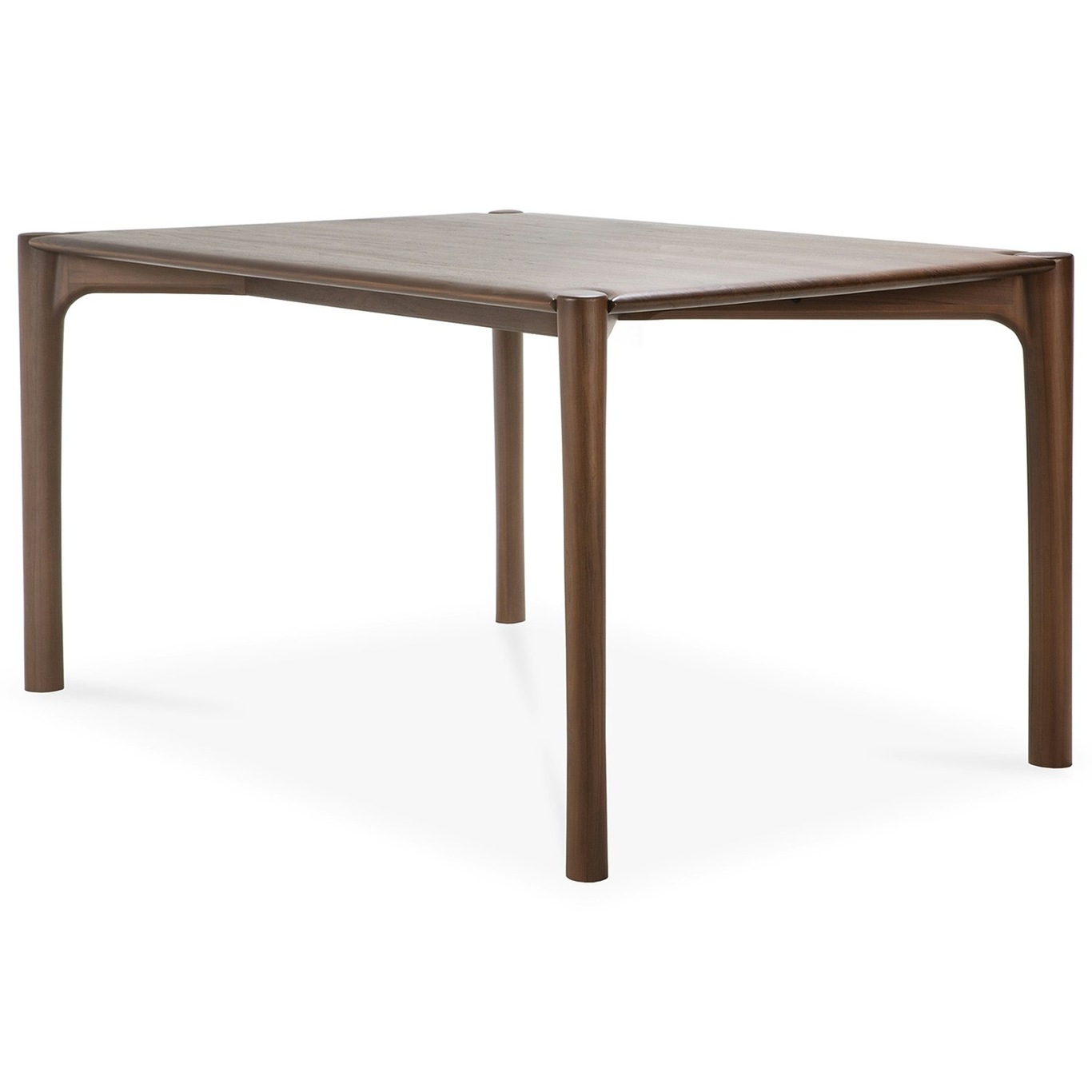 PI Dining Table Dark Stained Teak, 80x160 cm