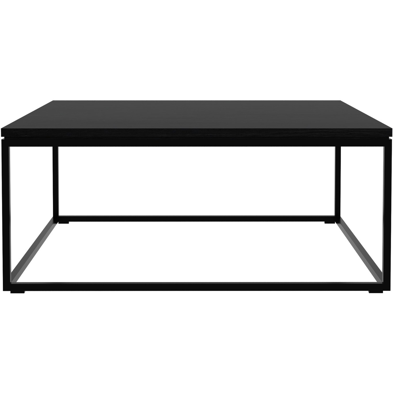 Thin Coffee Table Black, 70x70 cm