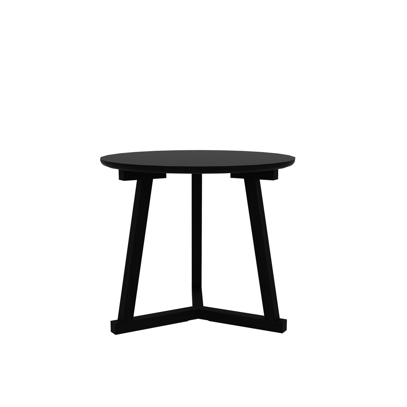 Tripod side table L, black