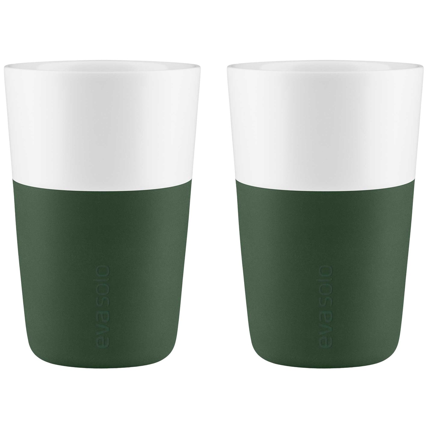 Latte Mug 36 cl 2-pack, Emerald Green