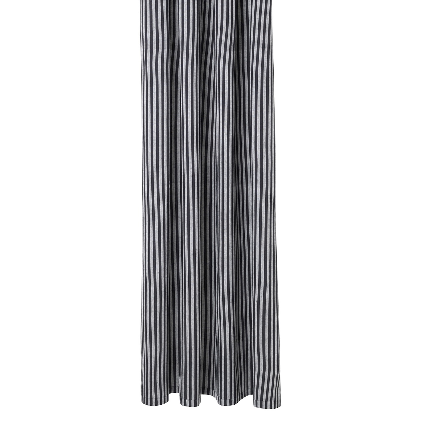 Chambray Shower Curtain 160x205 cm, Black / Grey