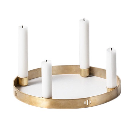 Circle Candle Holder Brass, Small