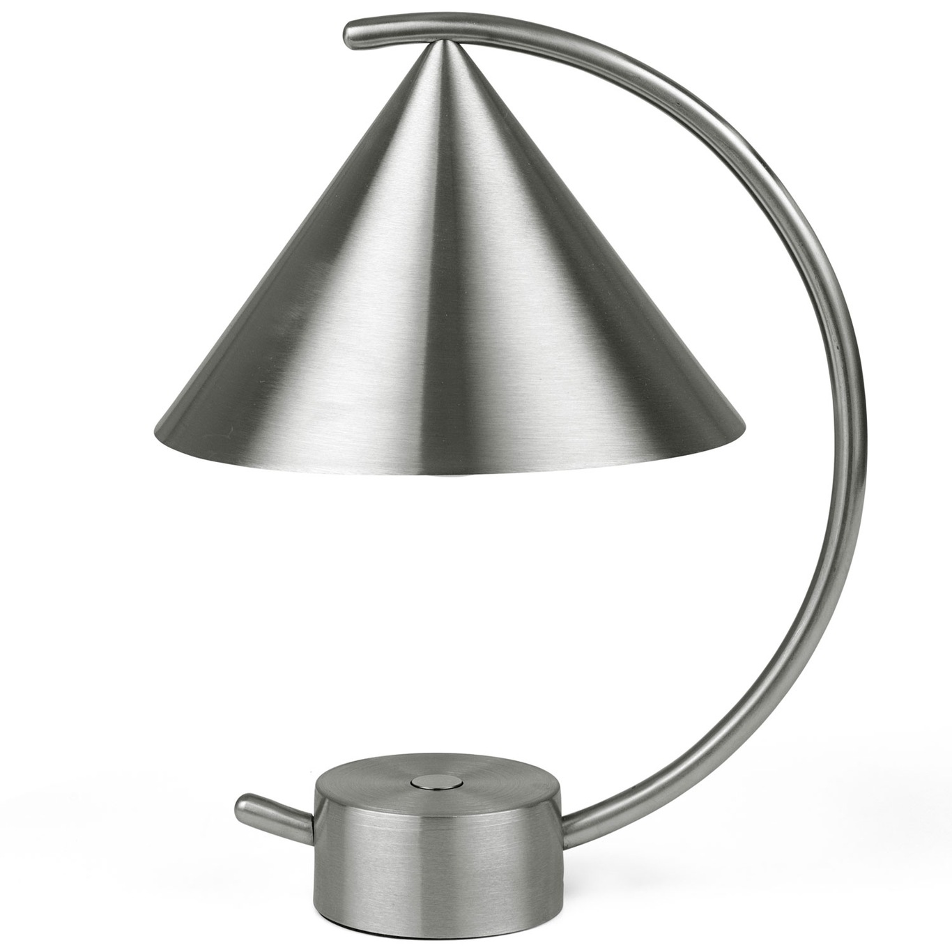 Meridian Table Lamp, Brushed steel
