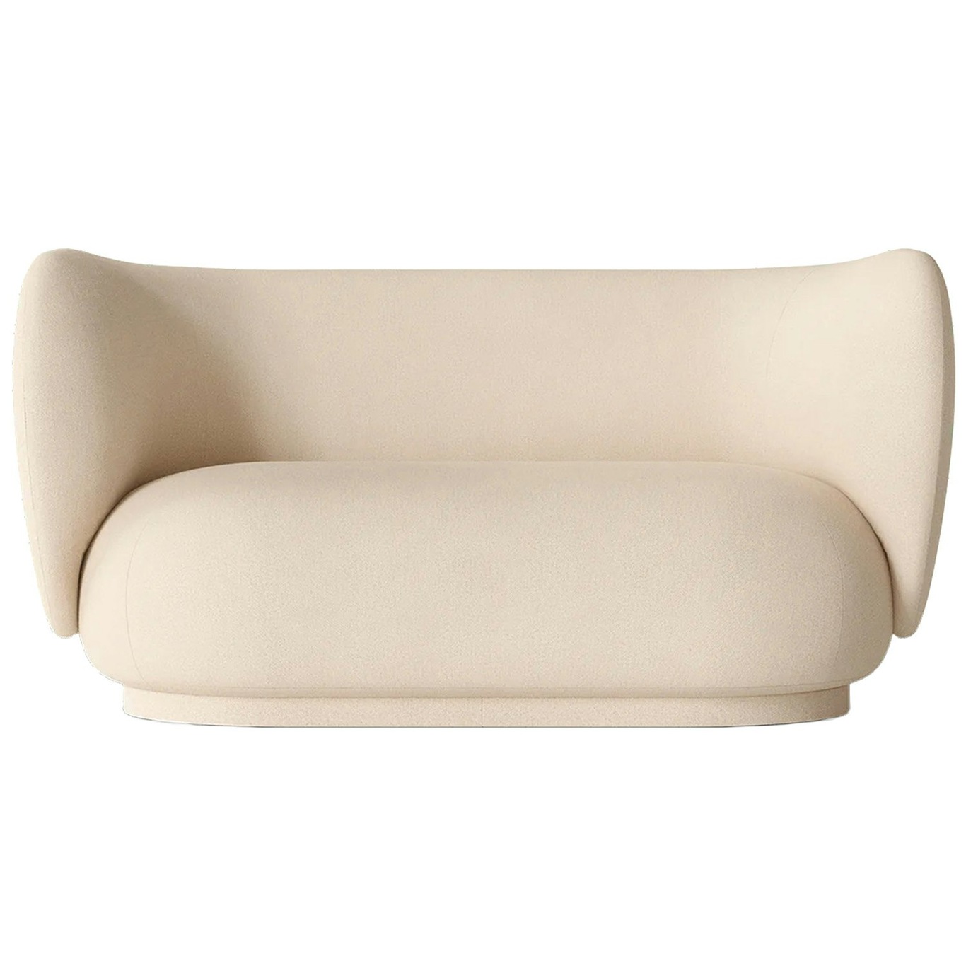 Rico Brushed 2-Seater Sofa, Off-white