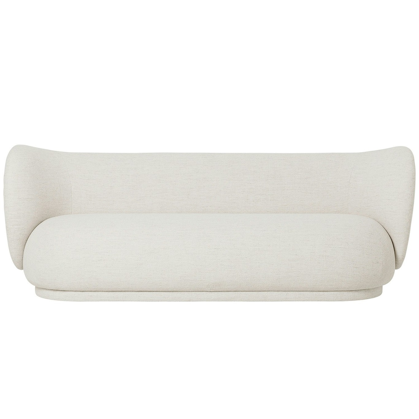 Rico Boucle 3 Seater Sofa, Off-white