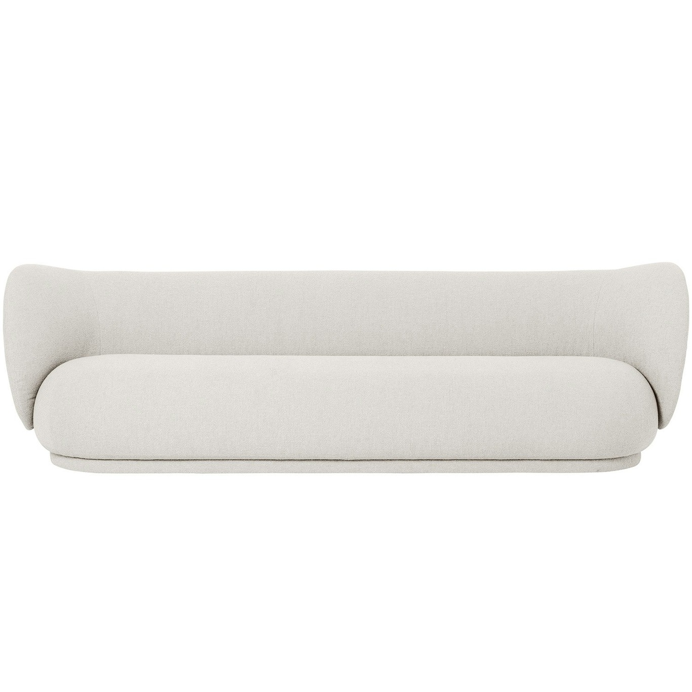 Rico Boucle 4 Seater Sofa, Off-white