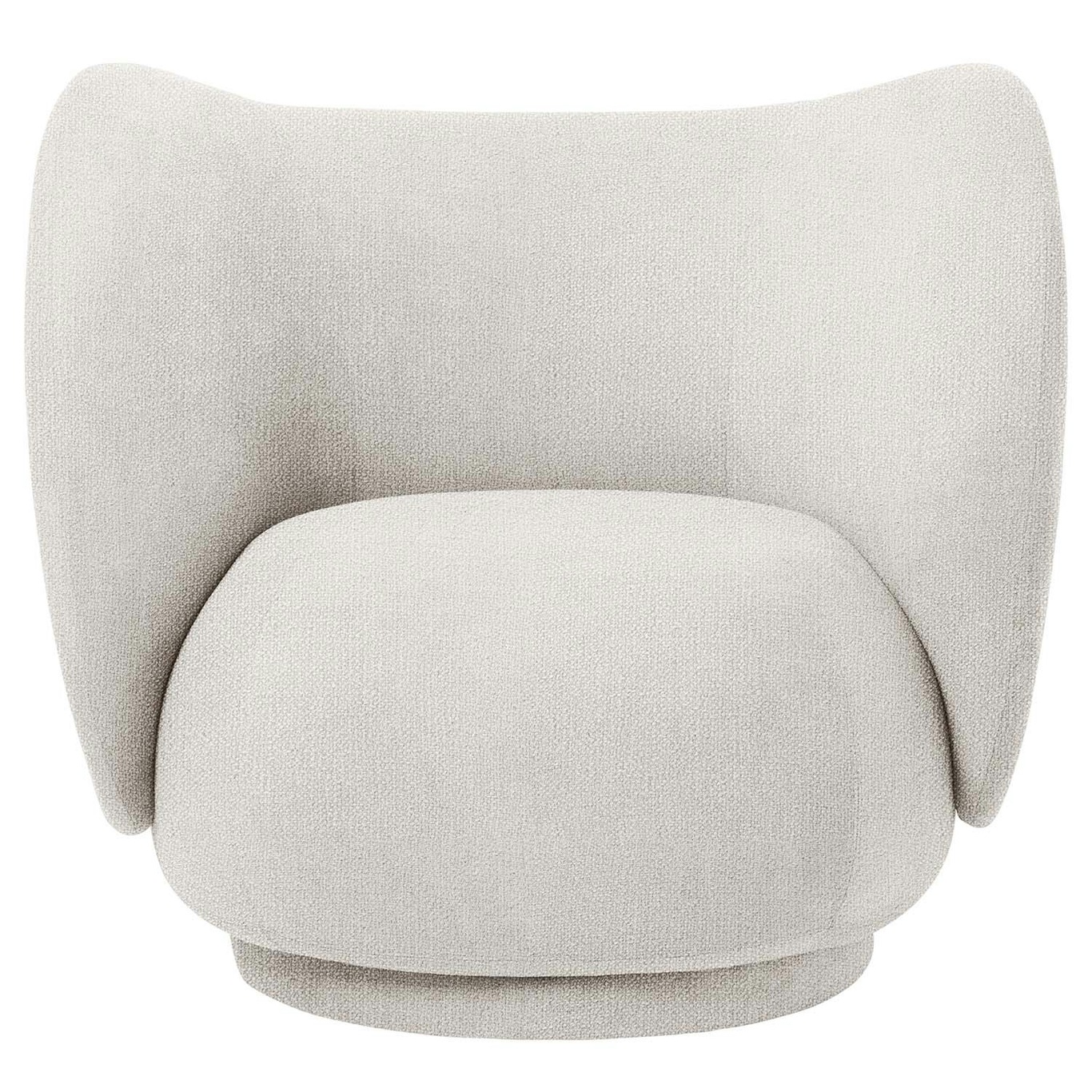 Rico Boucle Lounge Chair, Off-white