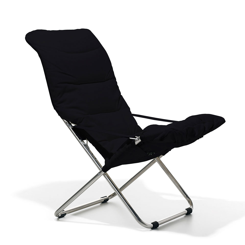 Fiesta Soft Deck Chair, Black