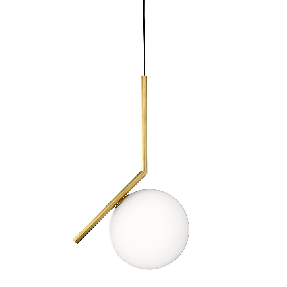 IC Lights S1 Pendant, Brushed Brass