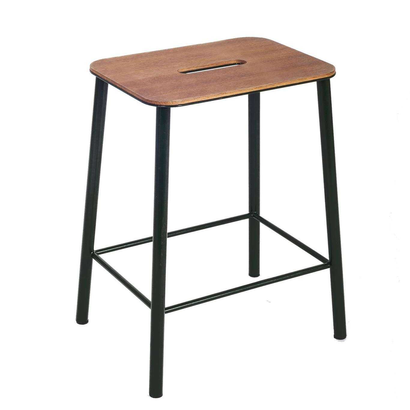 Adam Stool 50 stool, oak/Matte Black
