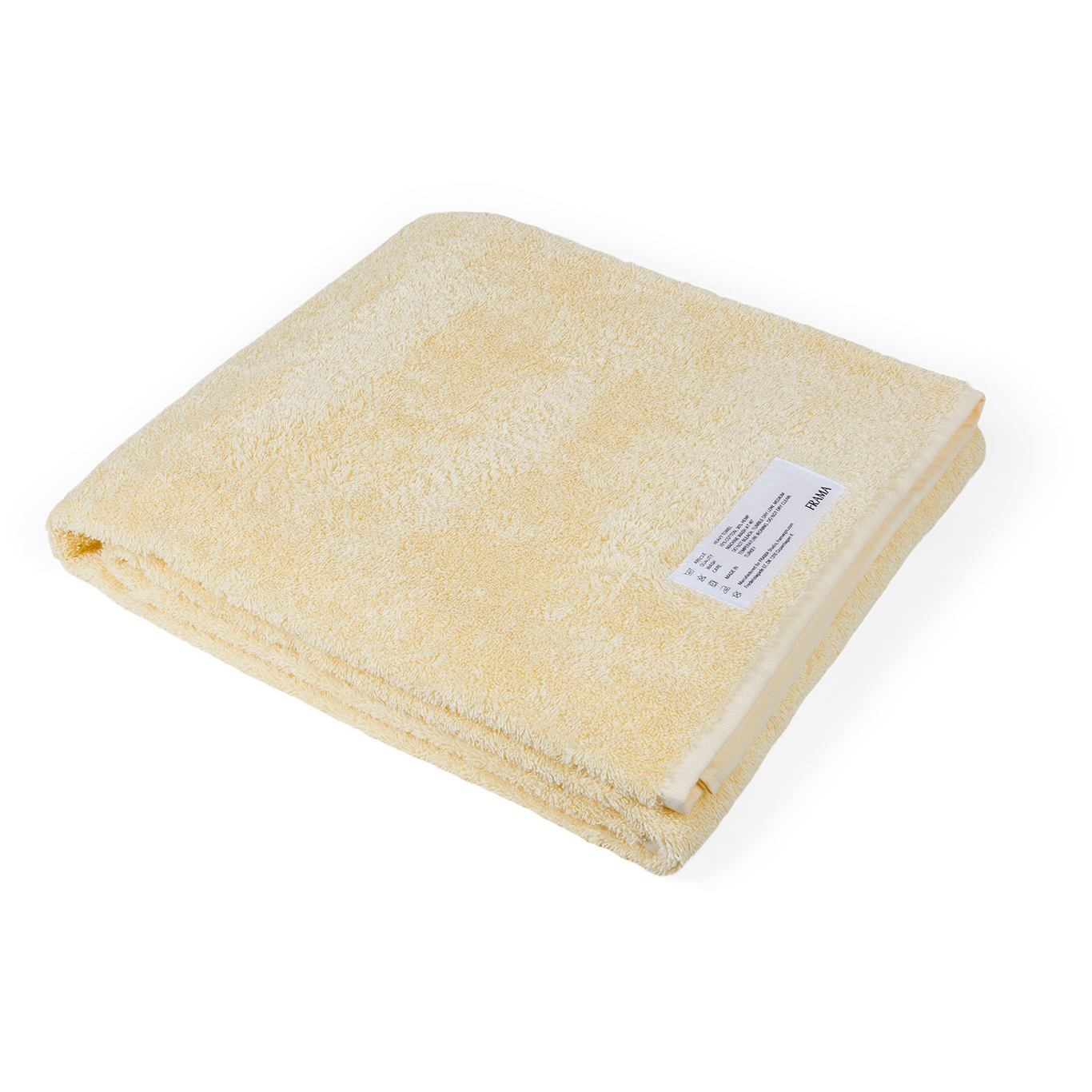 Heavy Towel Bath Sheet 100x150 cm, Pale Yellow