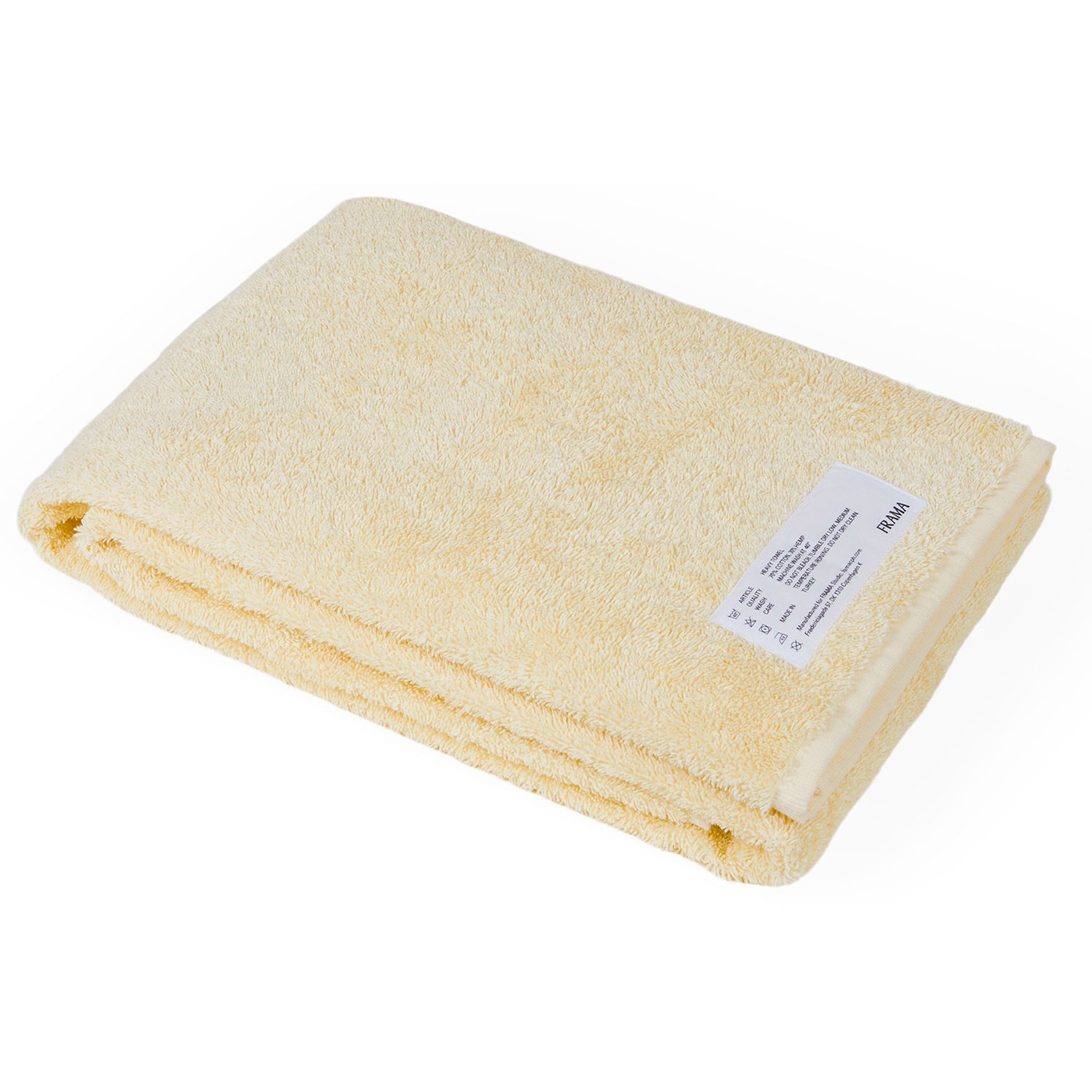 Heavy Towel Bath Towel 70x140 cm, Pale Yellow