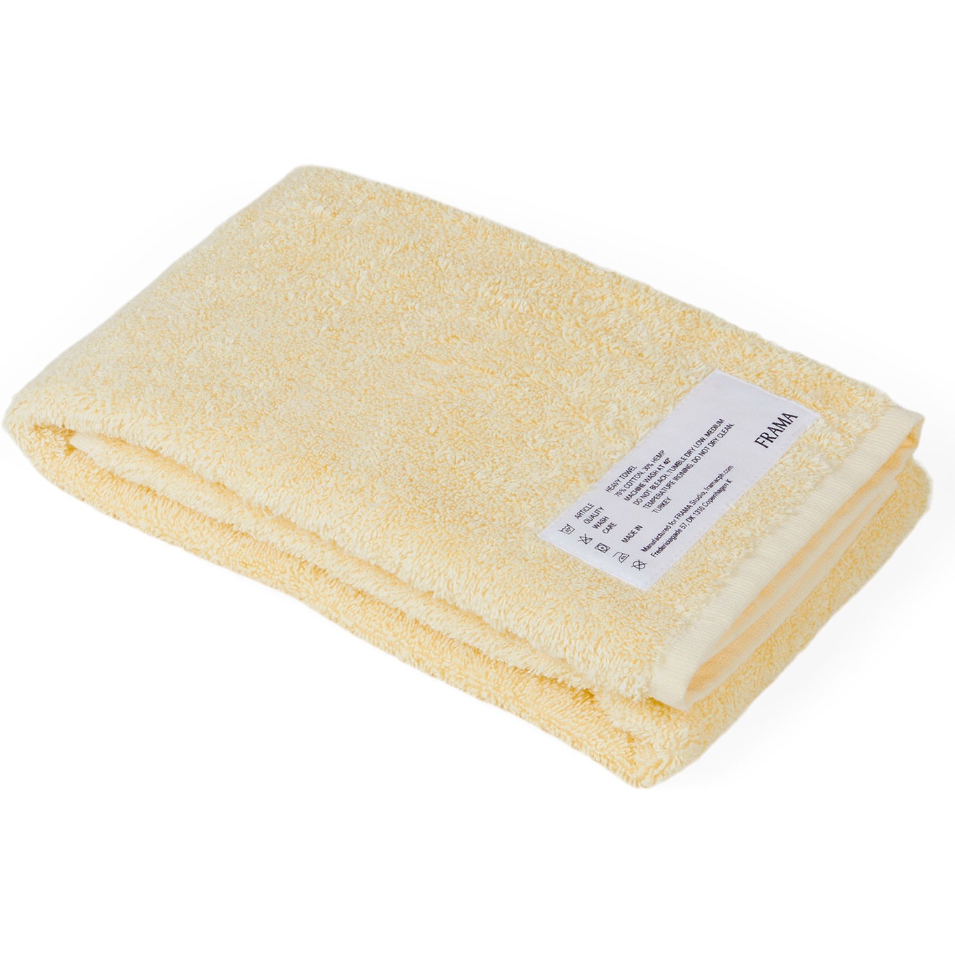 Heavy Towel 50x80 cm, Pale Yellow