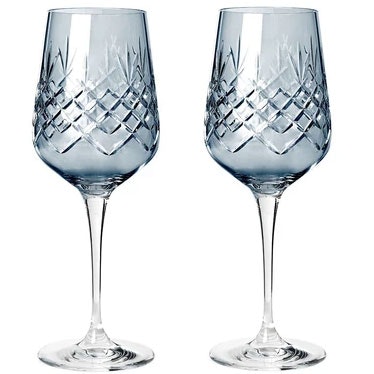 Crispy Madame White Wine Glass 35 cl 2-pack, Sapphire