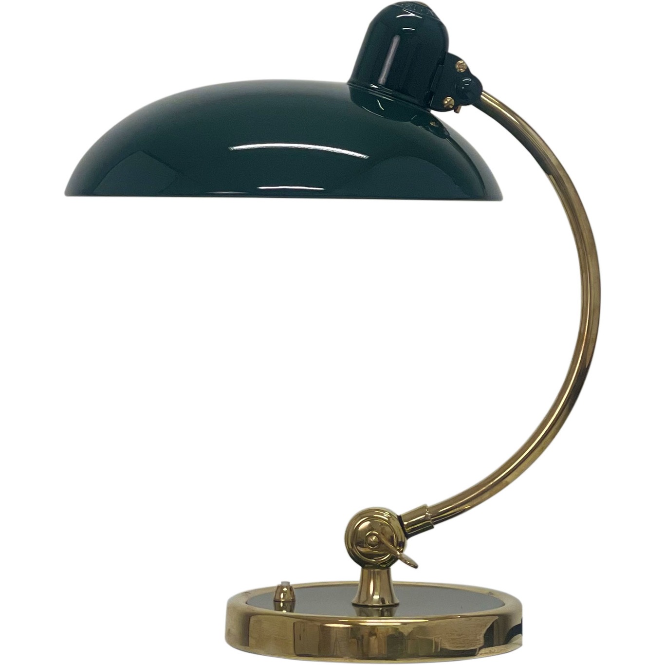 Kaiser Idell 6631-T Luxus Table Lamp, Brass / Bespoke Green