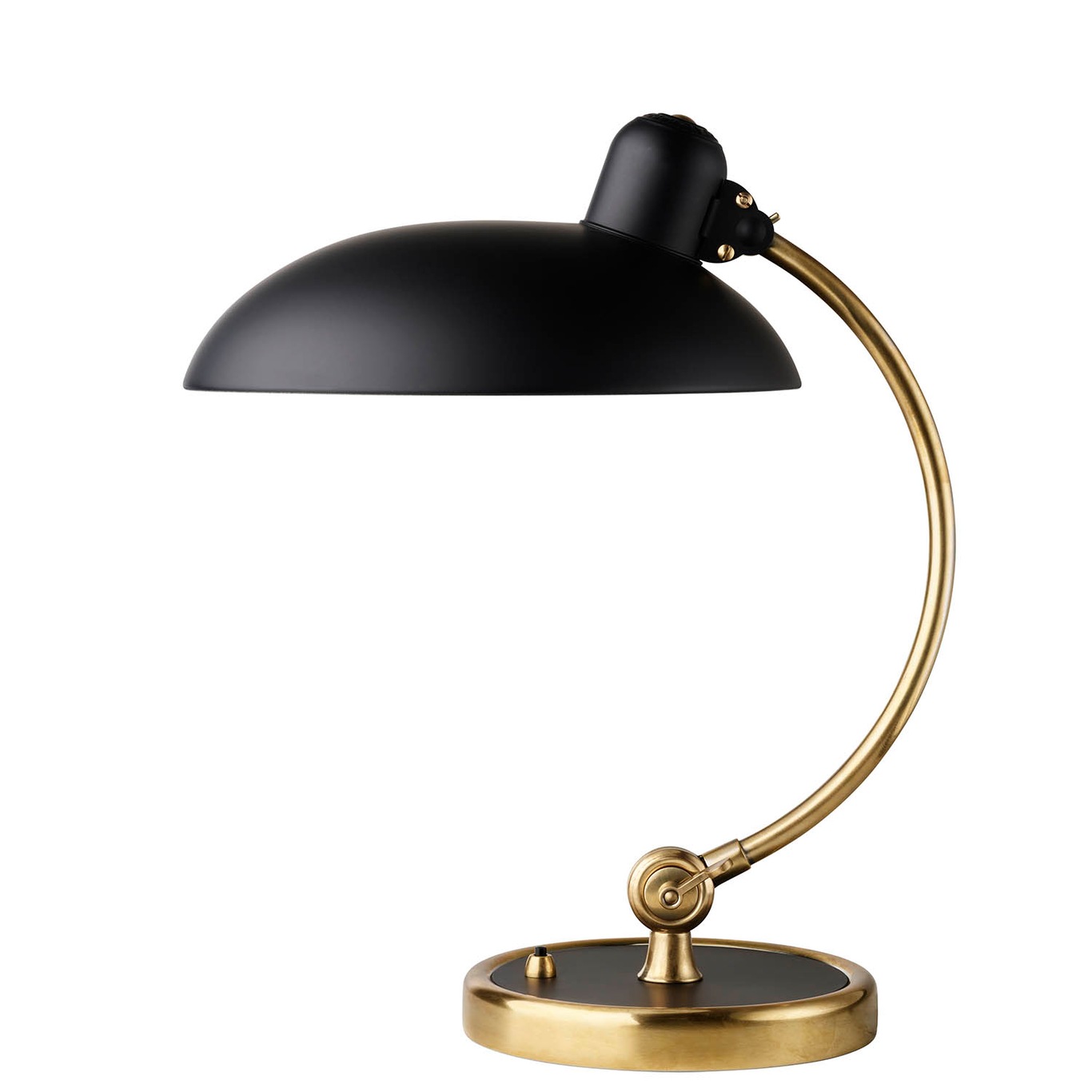 Kaiser Idell 6631-T Luxus Table Lamp, Brass / Matte Black