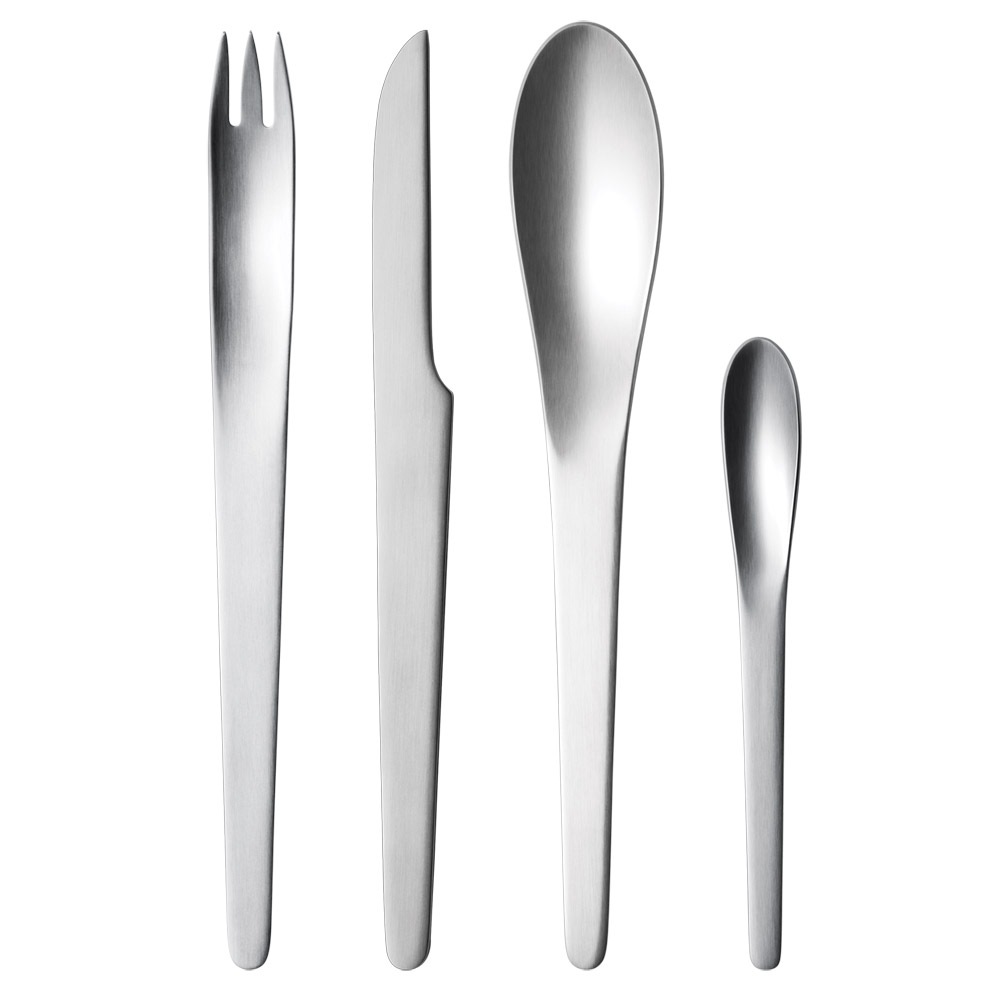 Arne Jacobsen Cutlery Set of 4, Matt