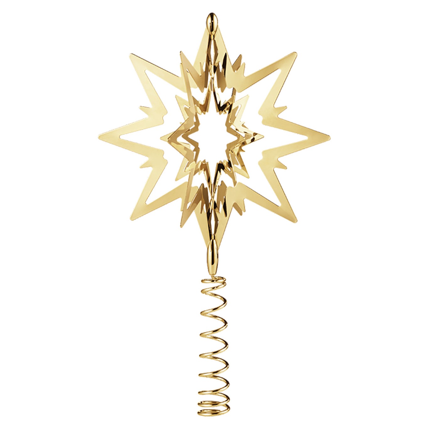 Top Star Ornament Small, Gold
