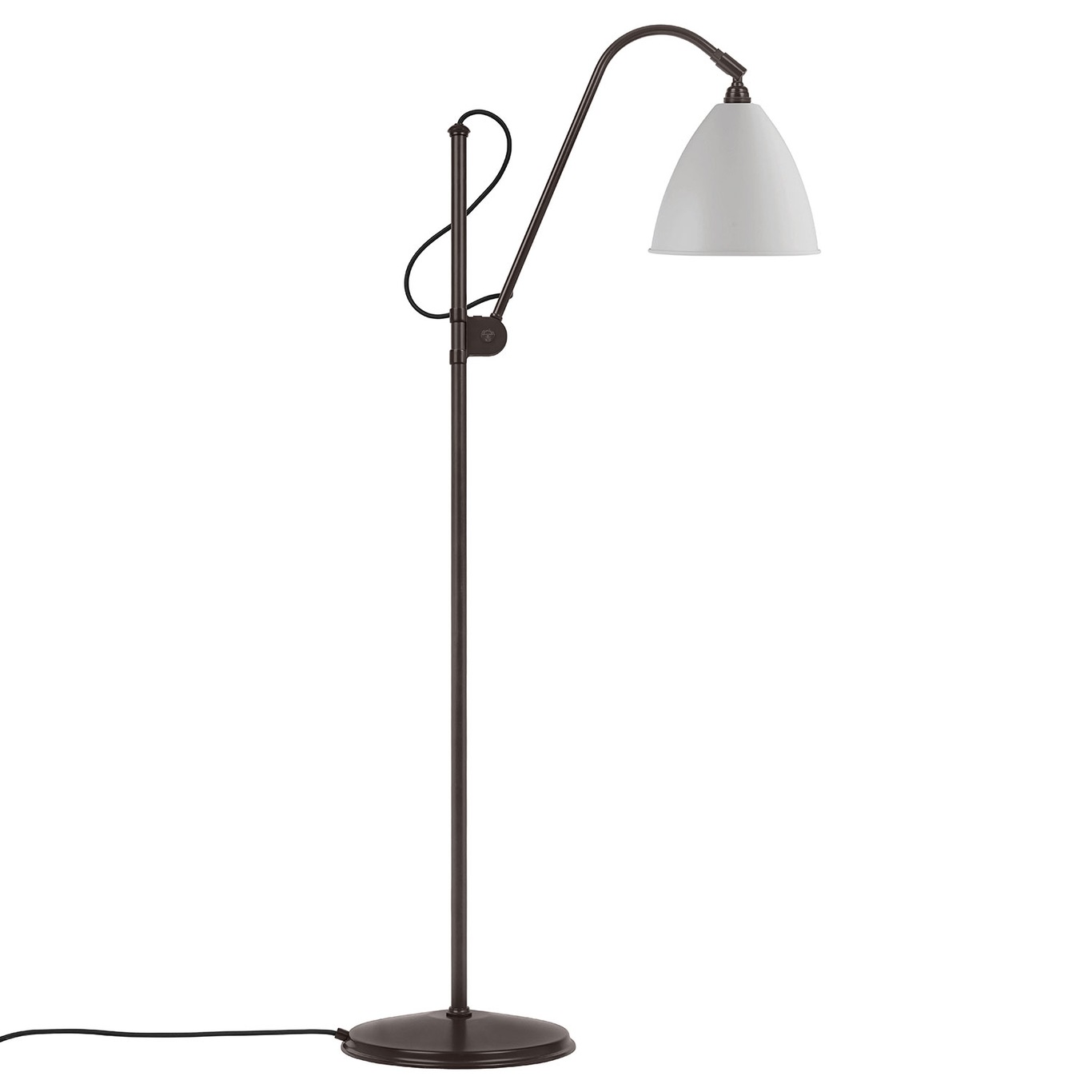 Bestlite BL3 M Floor Lamp, Black Brass/Classic White