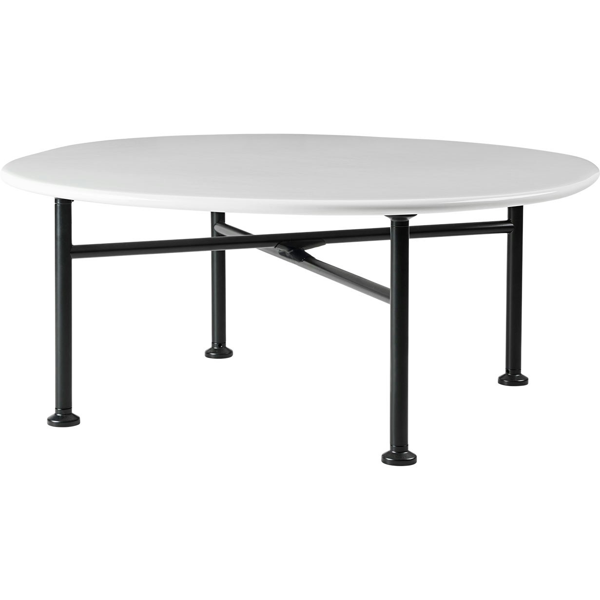 Carmel Coffee Table 75x75 cm, Semi Matt Clam White