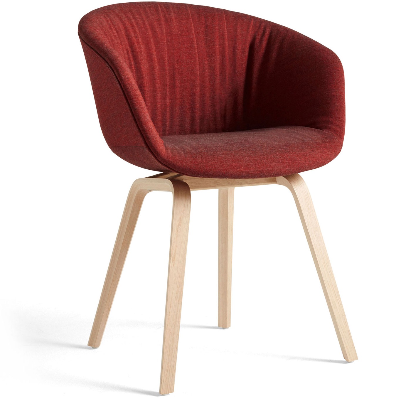 AAC 23 Soft Chair, Water-based Lacquered Oak / Remix 662 Red