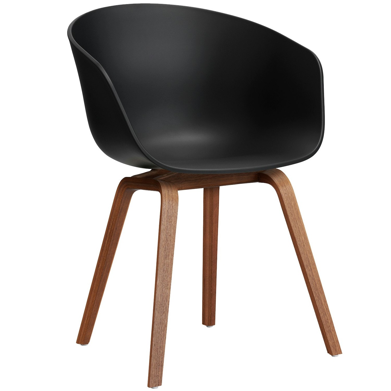 AAC 22 2.0 Armchair, Lacquered Walnut / Black