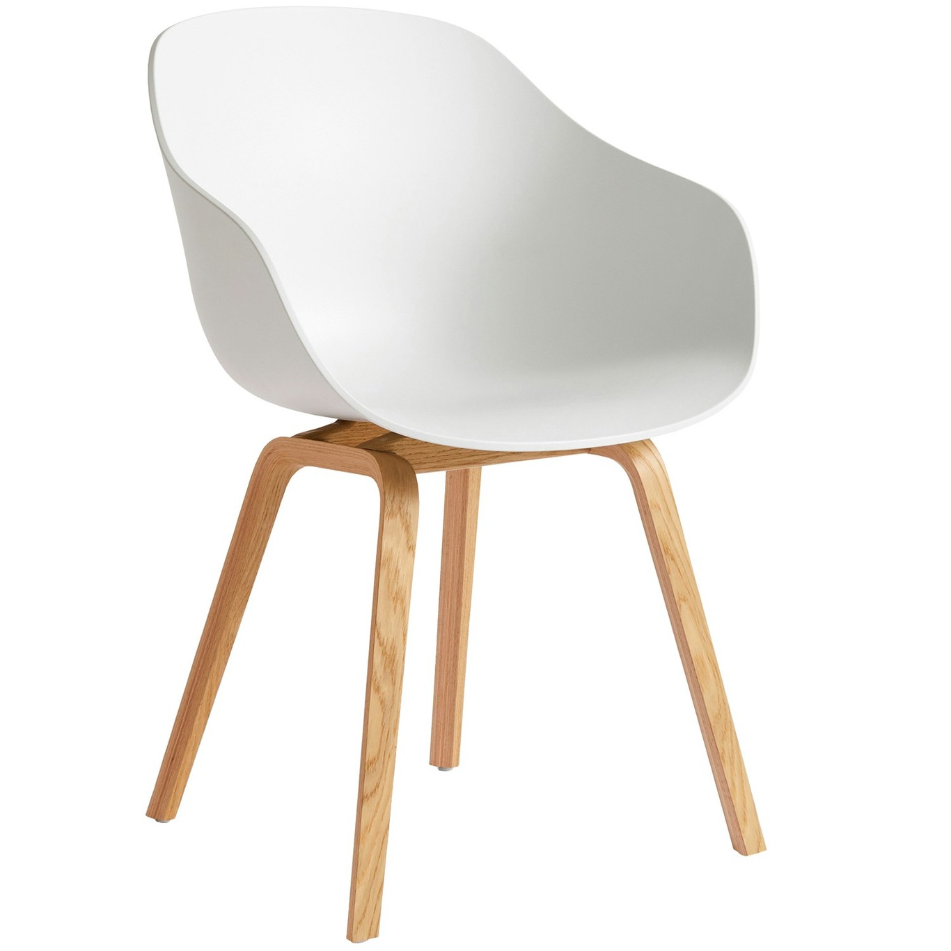 AAC 222 2.0 Armchair, Lacquered Oak / White