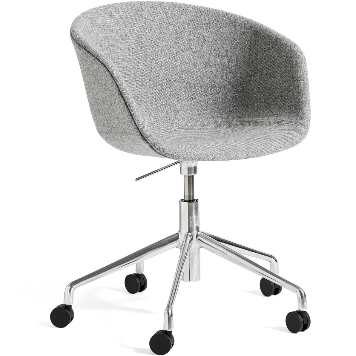 AAC53 Chair 5 star swivel, Aluminium / Hallingdal Grey